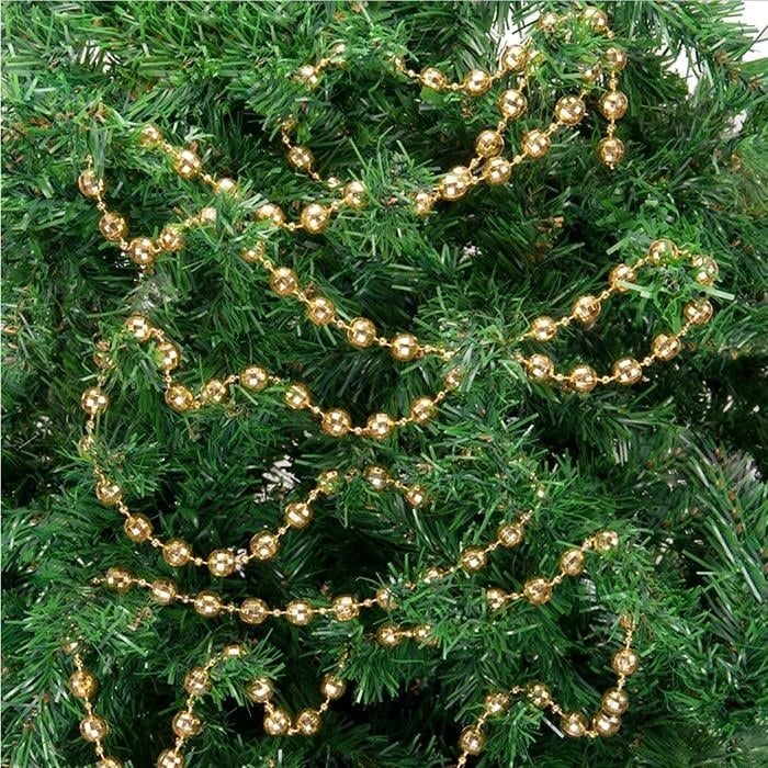 Yılbaşı Ağacı Gold Renkli Zincir Süs