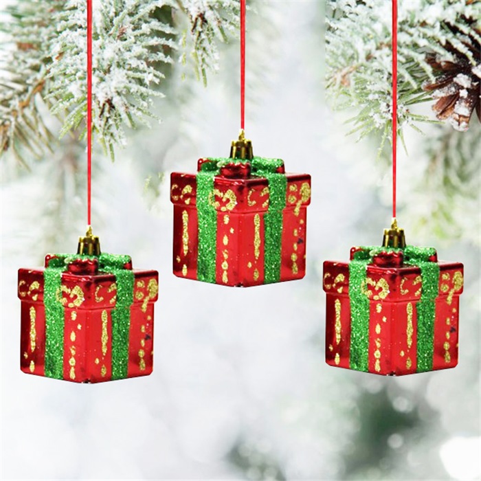 Yılbaşı Ağacı Hediye Paketi Asma Süs