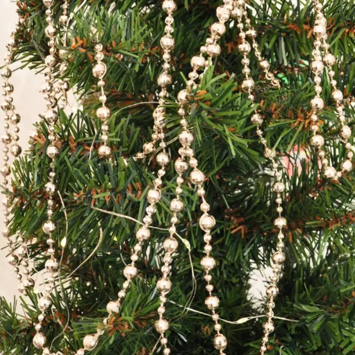 Yılbaşı Ağacı Rose Gold Renkli Zincir Süs