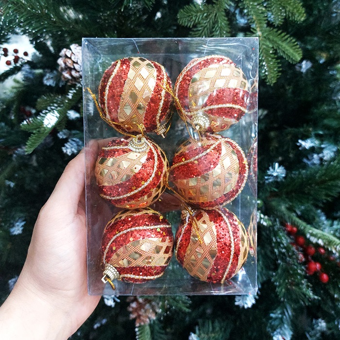 Yılbaşı Ağacı Top Süs 6 Ad