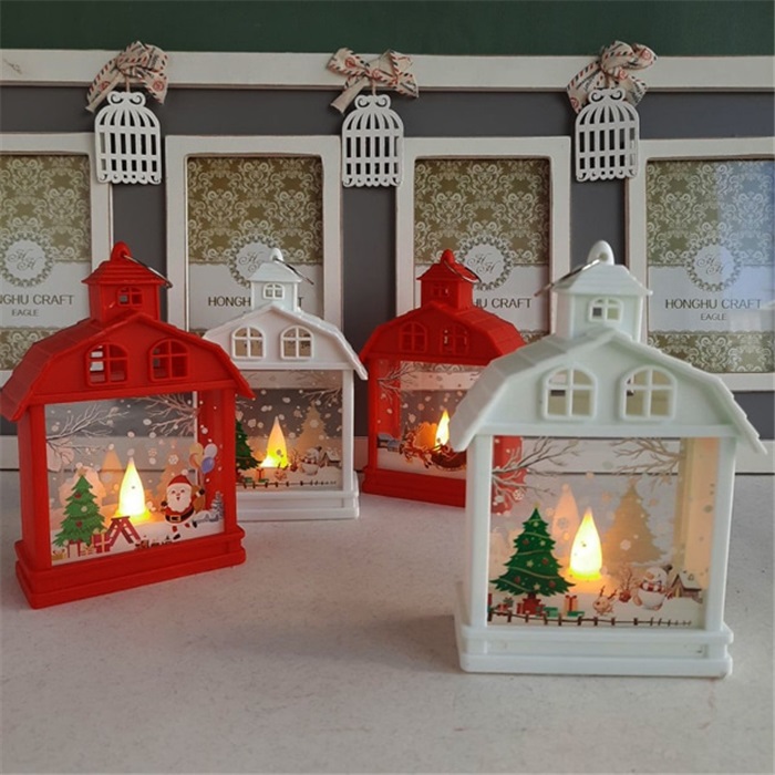 Yılbaşı Beyaz Noel Ev Led Işıklı Lamba