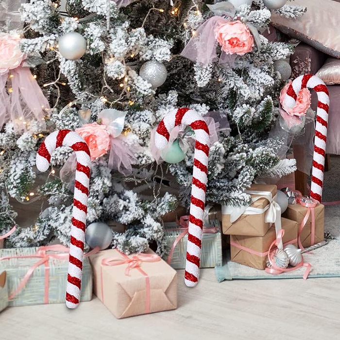 Yılbaşı Çam Ağacı Baston Şeker Asma Süs