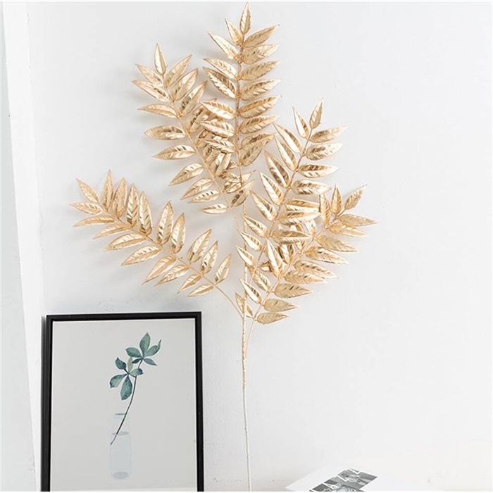 Yılbaşı Gold Renkli Okaliptus Pike Süs