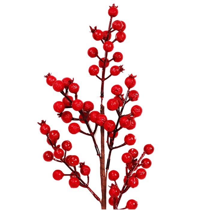 Yılbaşı Kırmızı Nar Yapay Çiçek