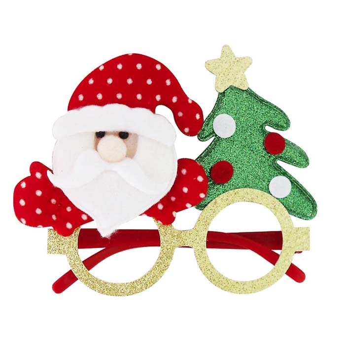 Yılbaşı Noel Baba Çam Ağacı Parti Gözlük
