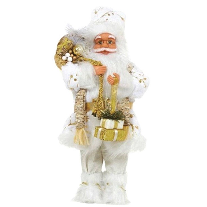 Yılbaşı Noel Baba Beyaz Altın 62 cm