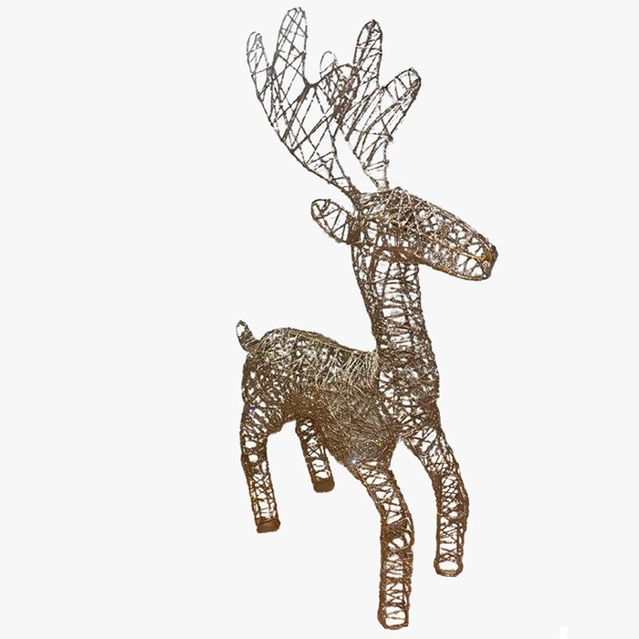 Yılbaşı Şampanya Renkli Geyik Dekor Süs