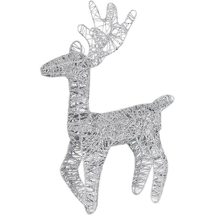 Yılbaşı 3’lü Geyik Ailesi – 375 LED – Gün Işığı | Işıklı Dekor