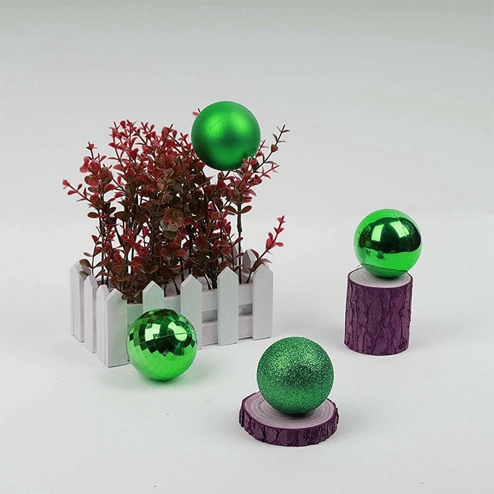 Yılbaşı Yeşil Top Ağaç Süs 16 Adet