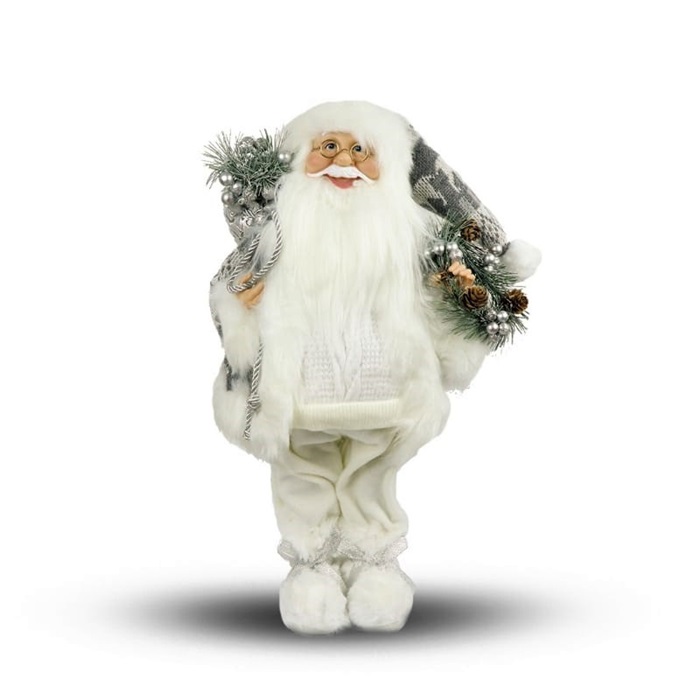 Noel Baba  Beyaz 50 Cm