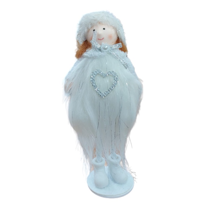 Yılbaşı Peluş Beyaz Bebek Dekoratif Süs