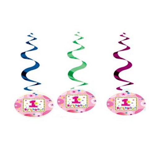 1 Yaş Temalı Kız Asmalı İp Süs