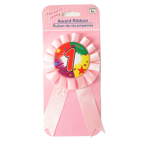 1 Yaş Temalı Rozet Kurdaleli Pembe