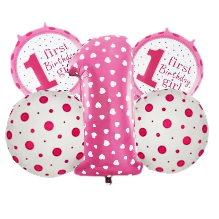 1 First Birthday Girl Folyo Balon