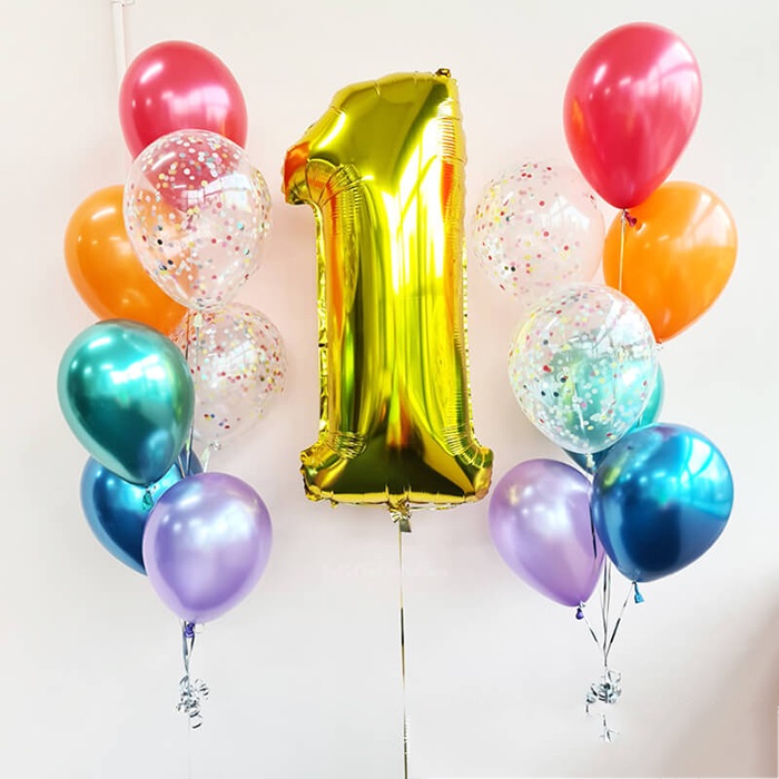 1 Yaş Doğum Günü Partisi Uçan Balon