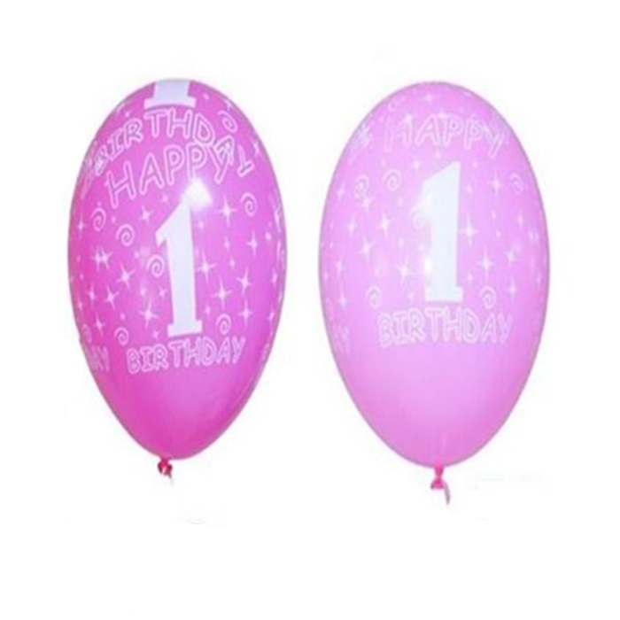 1 Yaş Pembe Fuşya Renkli Balon