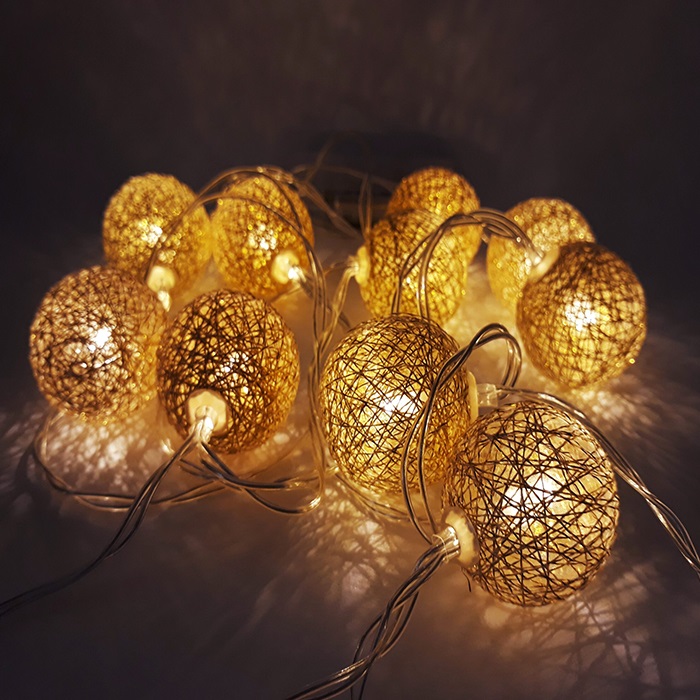 Yılbaşı Ağacı Rose Gold Top Led Işık Pilli