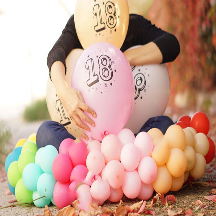 18 Yaş Renkli Balon