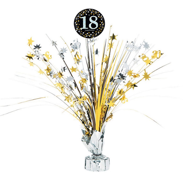 Amscan 18 Yaş Temalı Gümüş Parti Masa Süsü