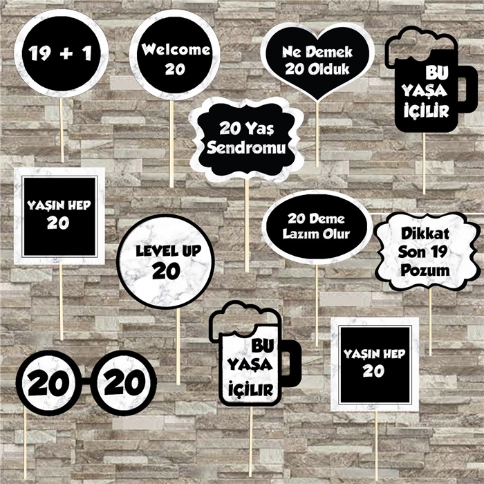 20 Yaş Temalı Konuşma Balonu