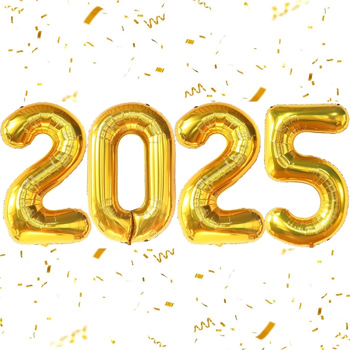 2025 Gold Rakam Folyo Balon