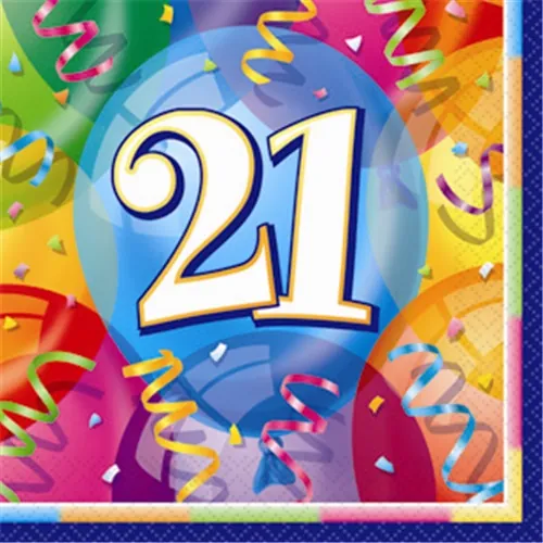21 Yaş Temalı Kağıt Peçete