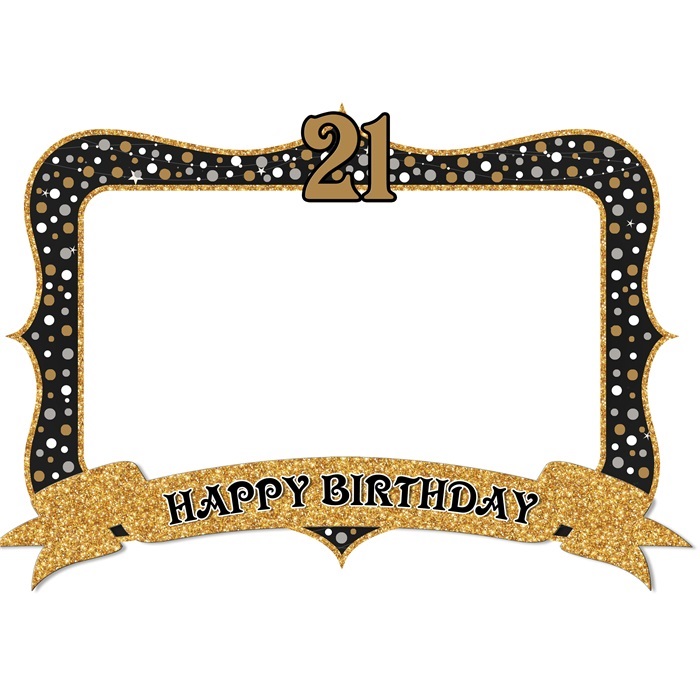 21 Yaş Gold Fotoğraf Çerçeve