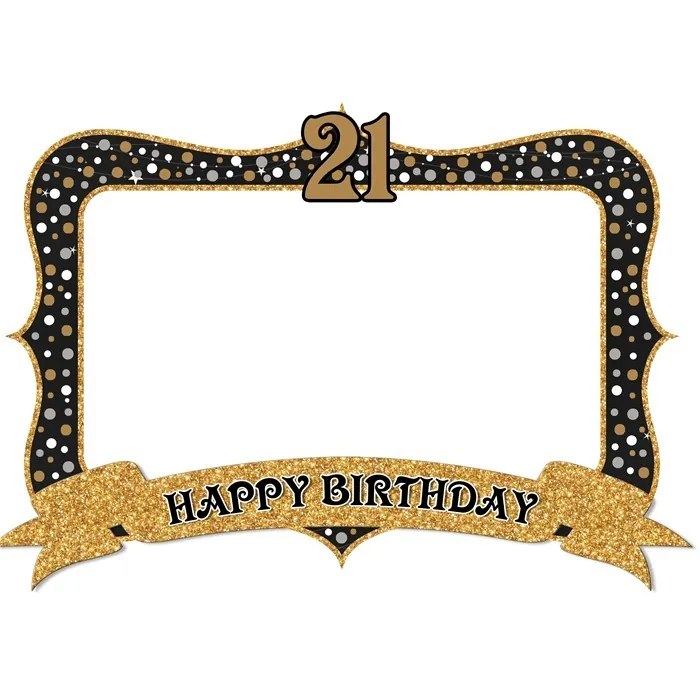 21 Yaş Gold Fotoğraf Çerçeve