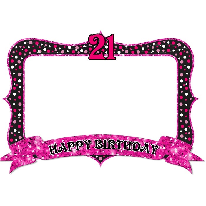 21 Yaş Pembe Fotoğraf Çerçeve