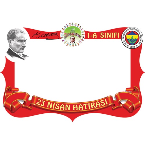 23 Nisan Hatıra Fotoğrafı Çerçevesi