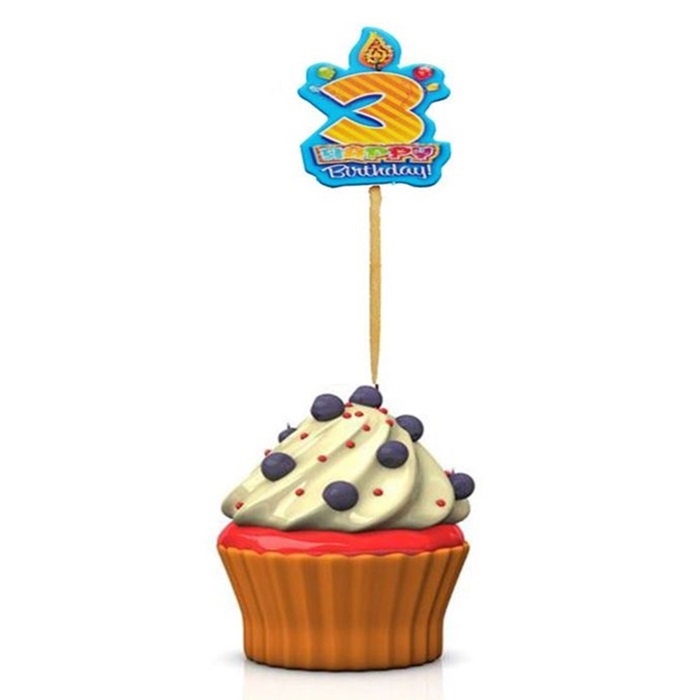 3 Yaş Mavi Kürdan Süs