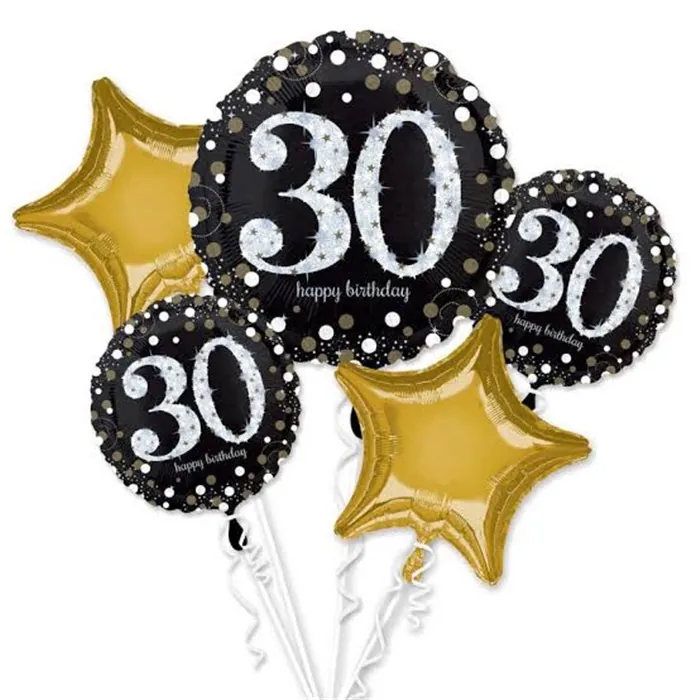 Amscan 30 Yaş Folyo Balon Seti