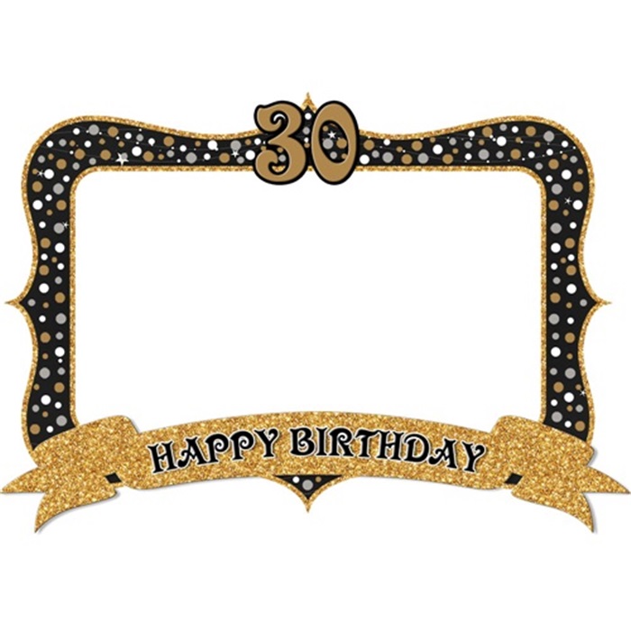 30 Yaş Gold Renkli Fotoğraf Çerçevesi