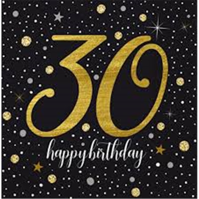 30 Yaş Temalı Peçete 