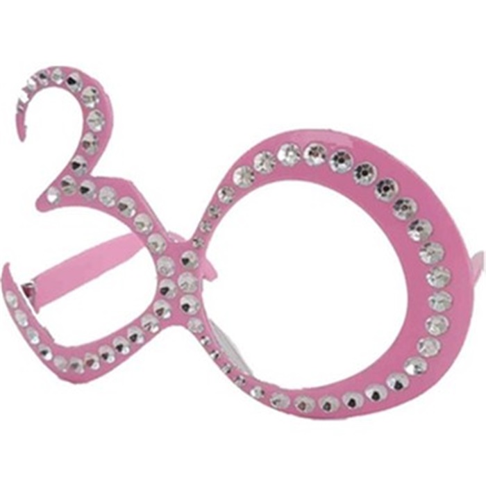 30 Yaş Temalı Pembe Gözlük