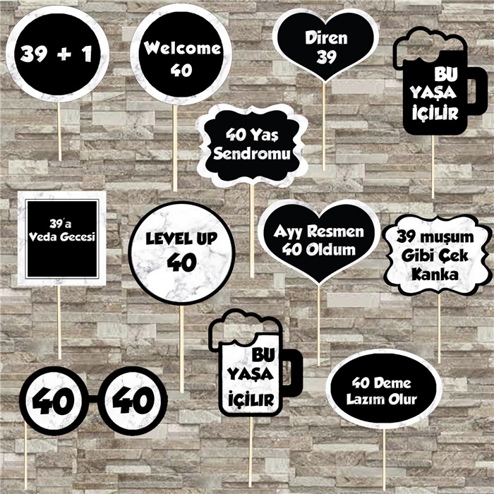 40 Yaş Temalı Konuşma Balonu