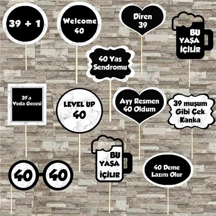 40 Yaş Temalı Konuşma Balonu