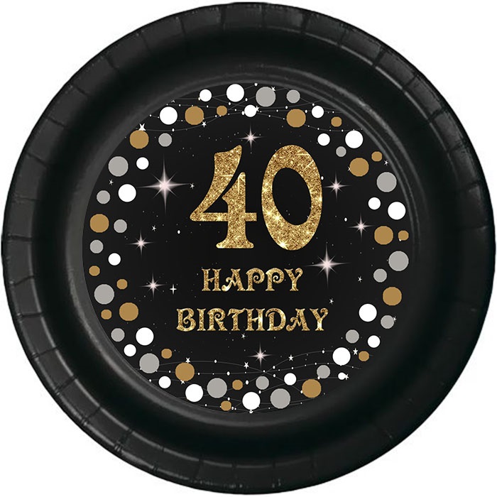 40 Yaş Temalı Tabak