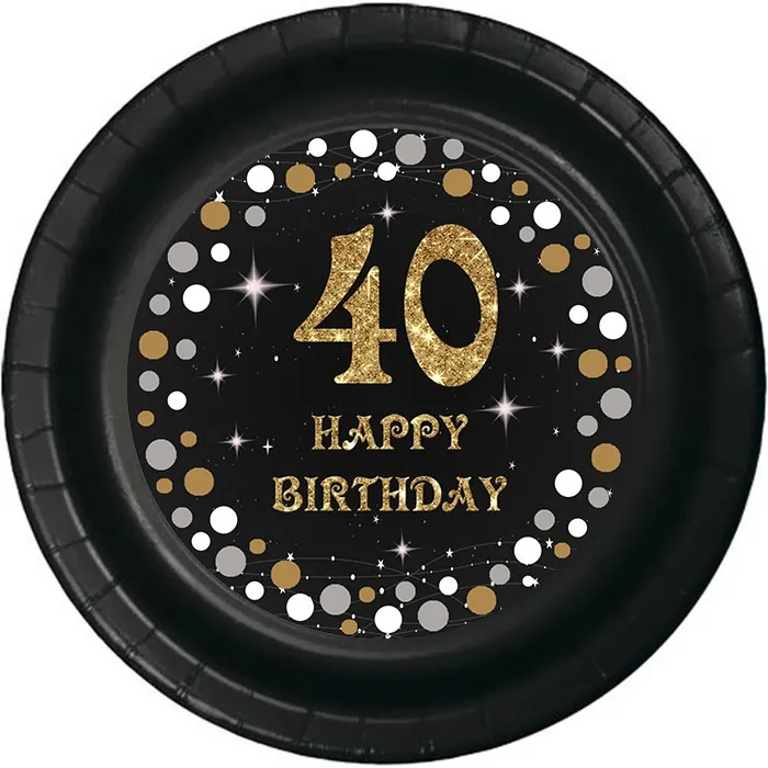40 Yaş Temalı Tabak
