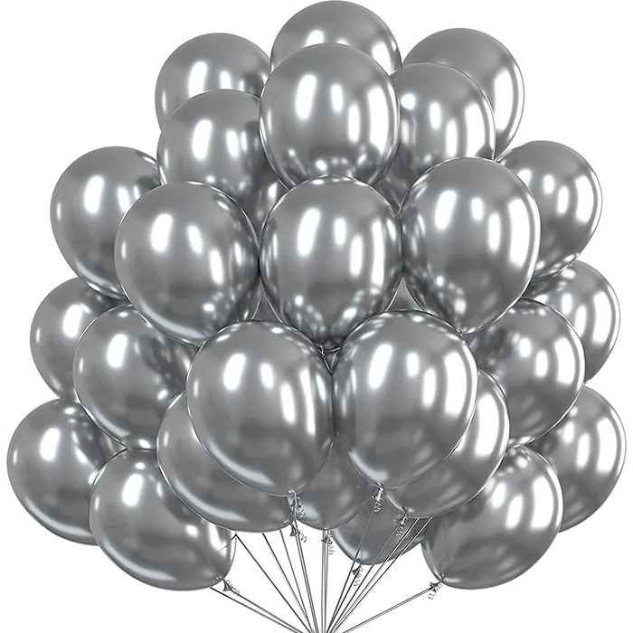 Krom Balon Gümüş Renkli
