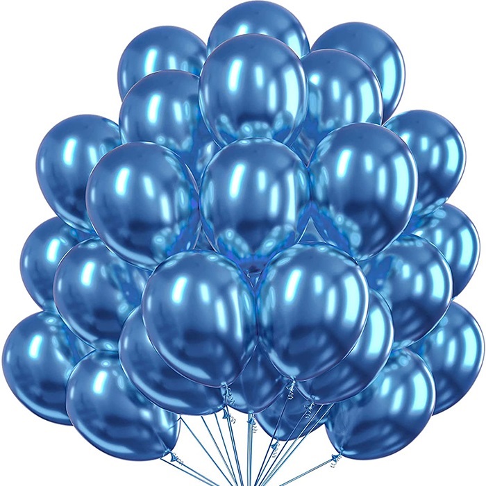 Krom Balon Mavi Renkli