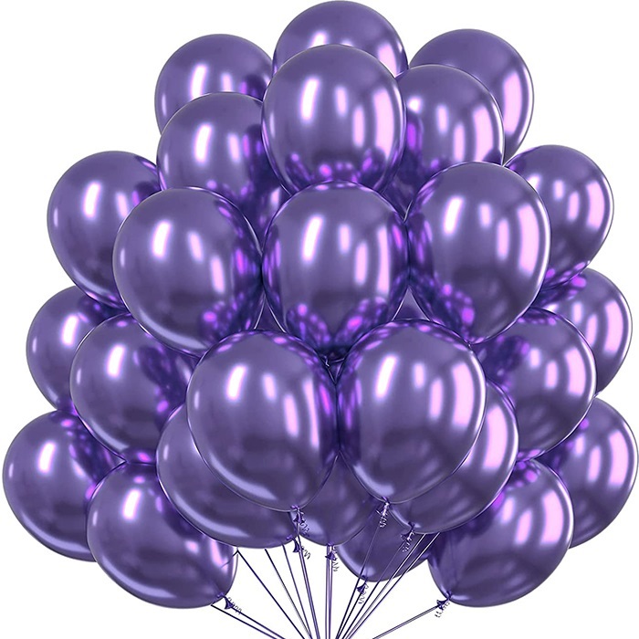 Krom Balon Mor Renkli