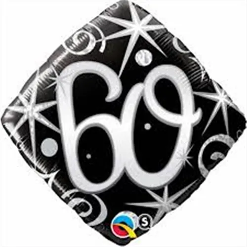 60 Yaş Baskılı Folyo Balon