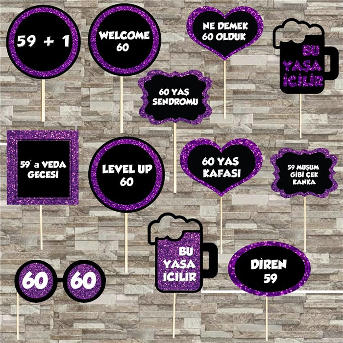 60 Yaş Temalı Konuşma Balonu