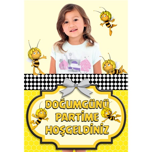 Arı Maya Kişiye Özel Ayaklı Karşılama Panosu