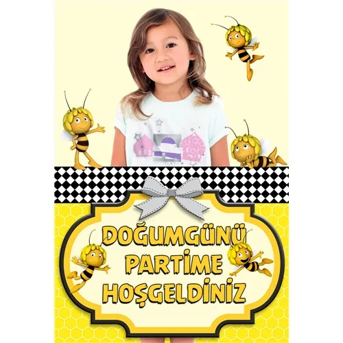 Arı Maya Kişiye Özel Ayaklı Karşılama Panosu