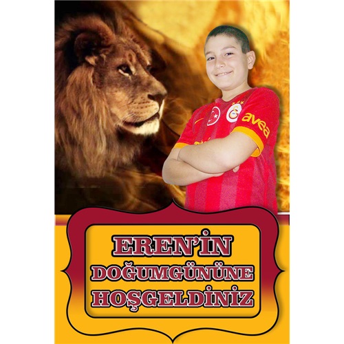 Aslan Kişiye Özel Ayaklı Karşılama Panosu