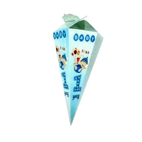 Baby Boy 1 Yaş Temalı Şeker Külahı