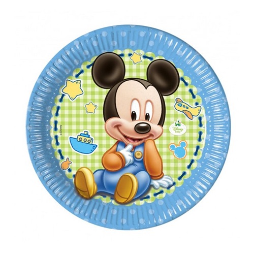 Baby Mickey Mouse Temalı Tabak