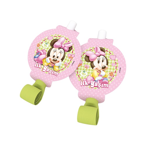 1 Yaş Baby Minnie Mouse Parti Düdüğü